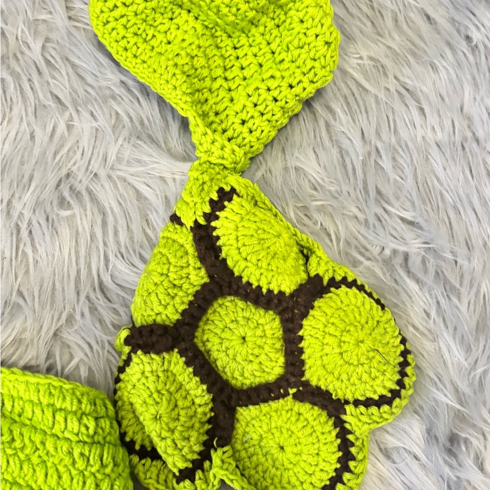 Adorable Ladybug & Turtle Crochet Baby Costume NB-3M Bundle=2 - Picture 9 of 9